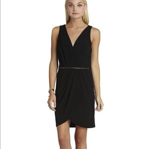 BCBGeneration Black V-Neck Mini Dress
